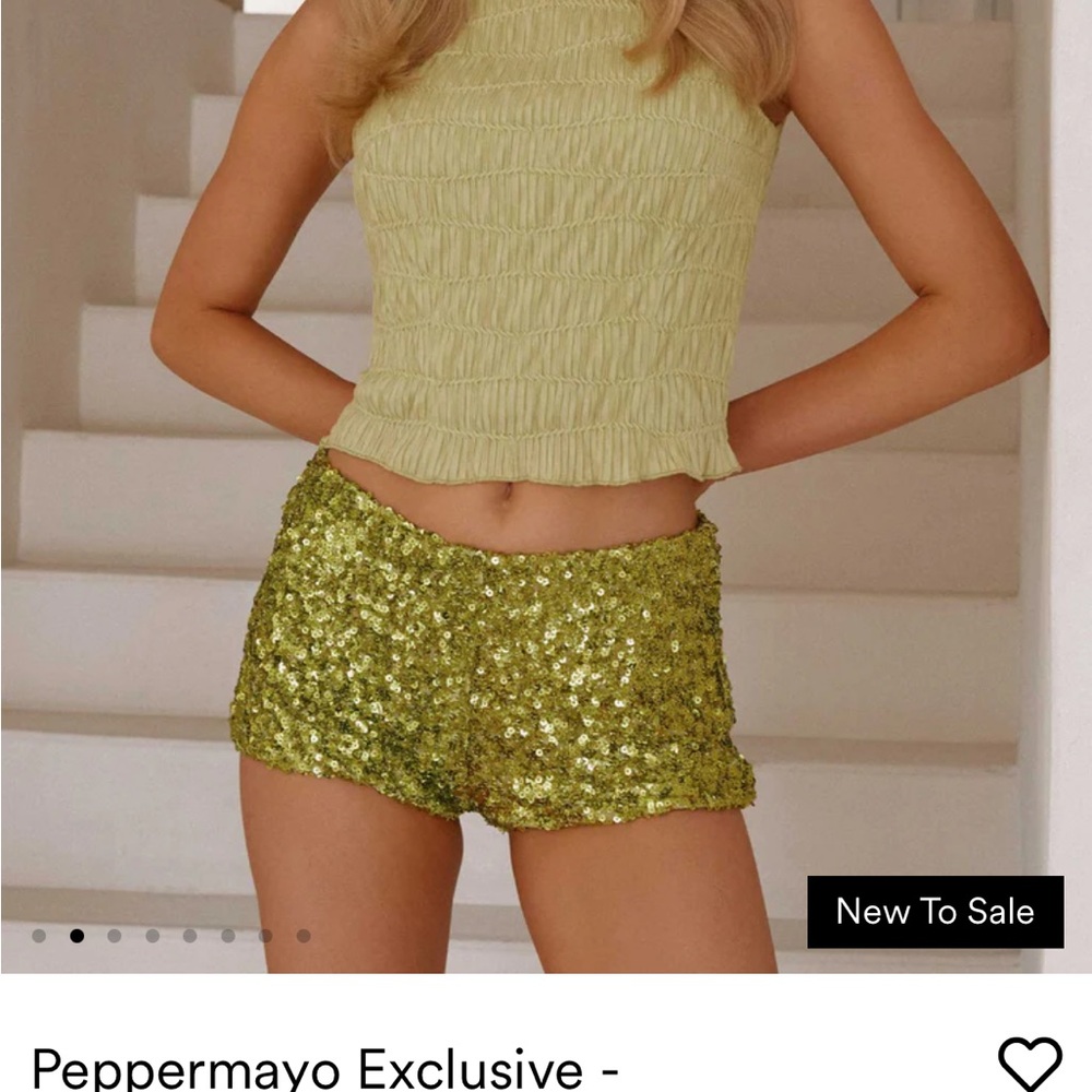 Peppermayo Green Sequin Two-Piece Set - Picture 3 of 5